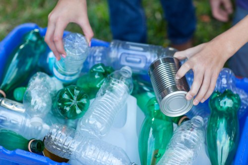 Efficient recycling practices at Bromley waste facility